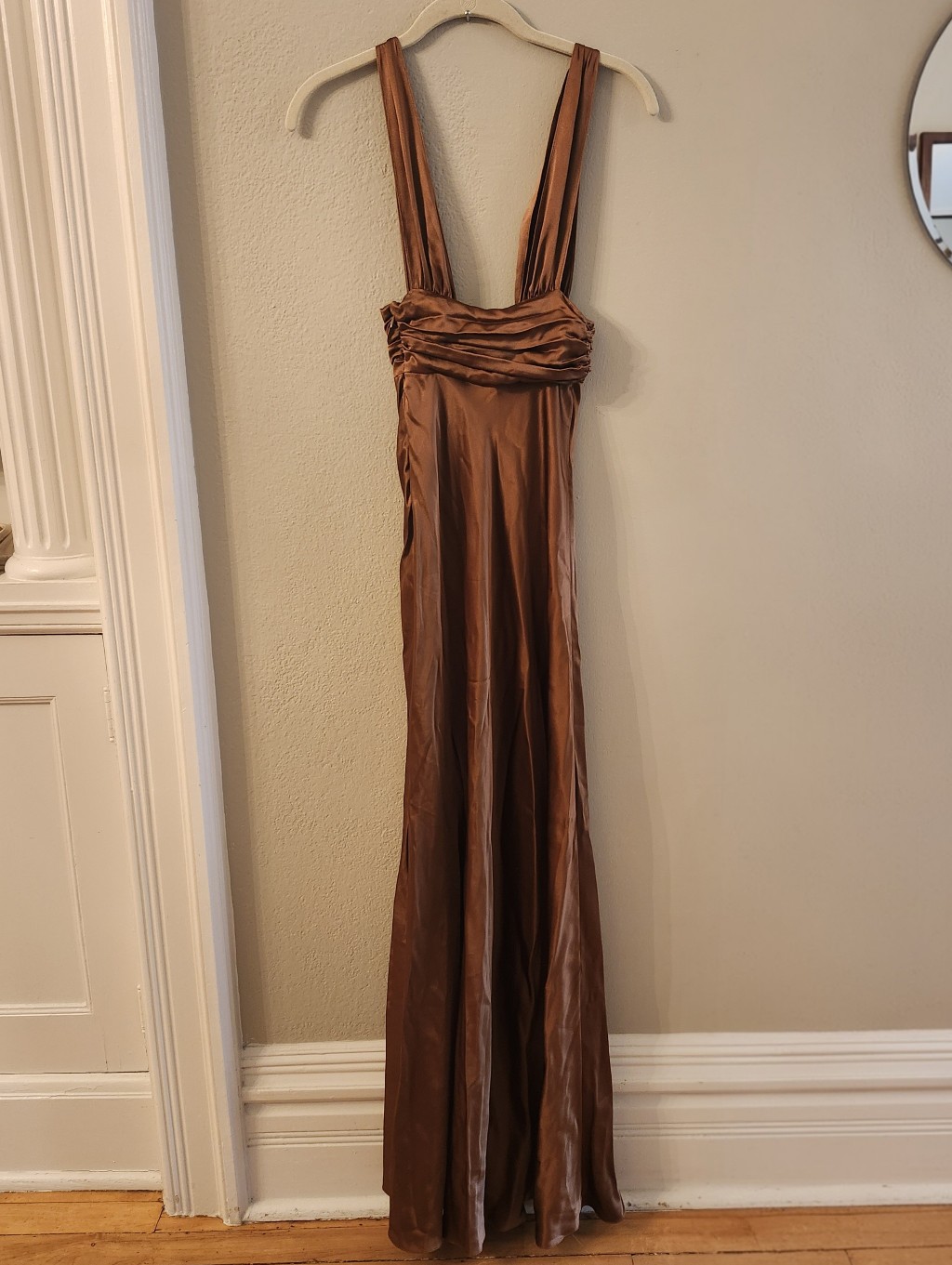 Two Bodies Kasey Dress In Mocha, Xxs, Silk — image 4 of 7